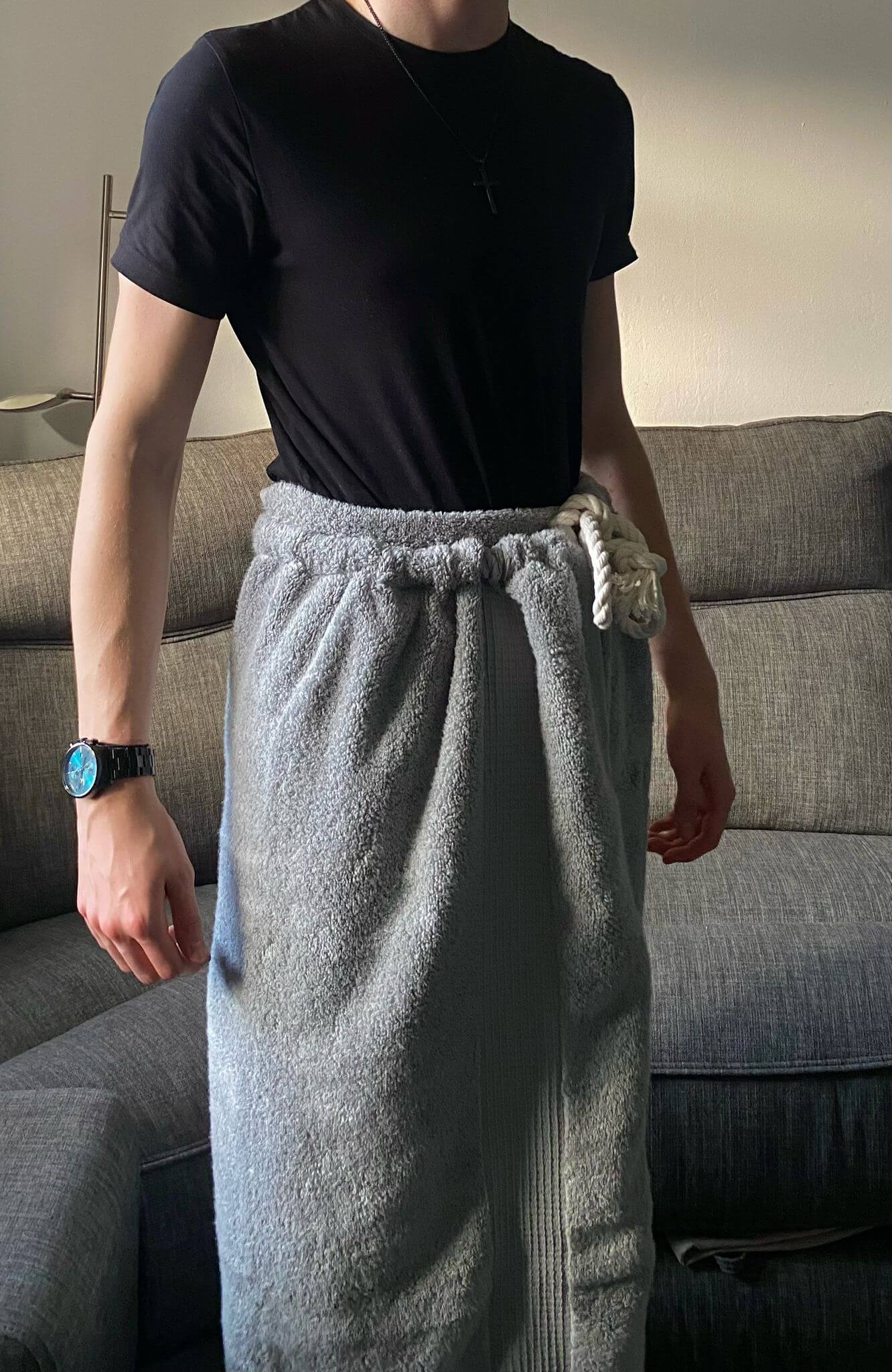 Tie Towel Deluxe-Grey